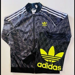 BOYS ADIDAS TRACK JACKET SET